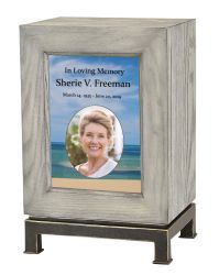 Peaceful Beach Picture Cremation Urn