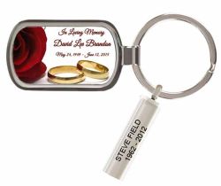 Wedding Rings Keychain Urn