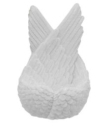 White Angel Wings Keepsake Urn