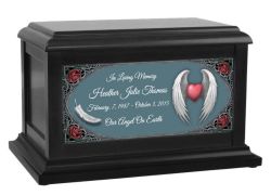 Winged Heart Urn by Anne Stokes