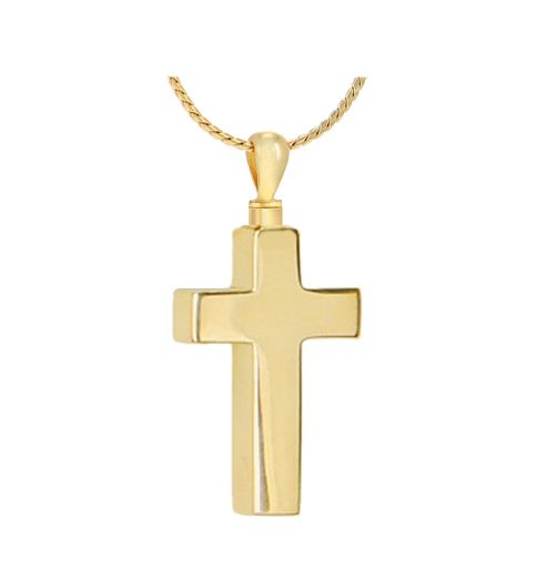 MENS STAINLESS STEEL CROSS NECKLACE - Nelson's Jewelers