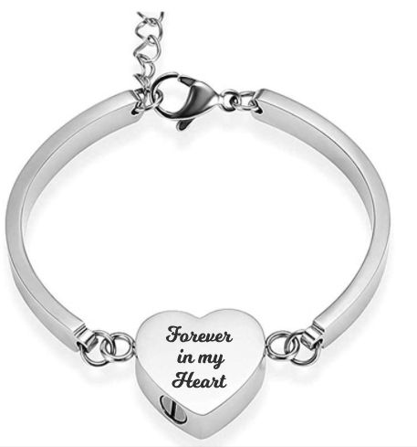 Engraved Silver Heart Bracelet – Lily Charmed