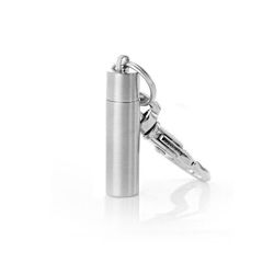 Steel Cylinder Keychain Keepsake Urn