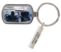 Customized 1930 Ford Model A Roadster Keychain Keepsake