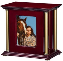 Rosewood Hall Column Photo Urn by Howard Miller - Full Color Cremation Urn
