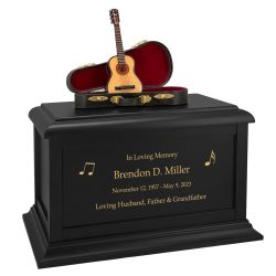 Acoustic Guitar Case Cremation Urn - Adult Urn