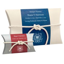 US Coast Guard Military - Water Burial At Sea Peaceful Pillow® Urn