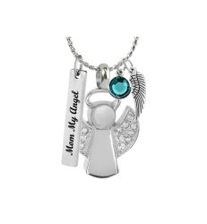 Angel Ash Pendant Urn - Love Charms Option