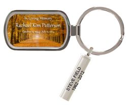 Custom Made Autumn Trees Keychain Keepsake