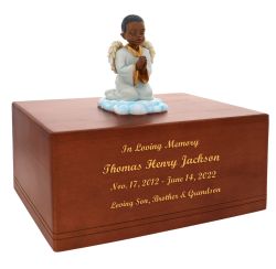 Praying Angel Boy Child's Urn