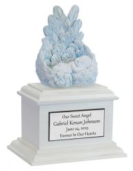 In Loving Arms Blue Infant Urn