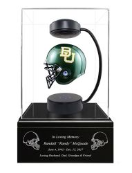 Football Cremation Urn & Baylor University Hover Helmet Décor