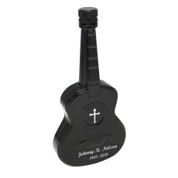 Black Guitar Keepsake Urn - Photo Option