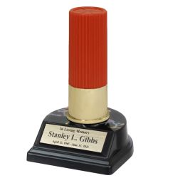 Shotgun Keepsake or Scattering Tube Urn - Choose Red or Black - Mini Stand Option