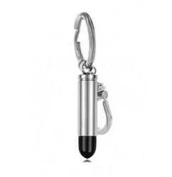 Black Tipped Bullet 357 Magnum Key Chain Urn