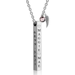 Stainless Bar Block Ash Urn - Option 4 Sides Engraved