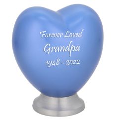 Blue Heart Keepsake Urn