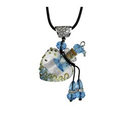 Baby BLue Glass Heart Urn