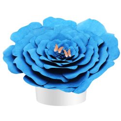 Blue Peaceful Petal® Flower Water Burial Adult or Companion Urn - Orange Butterfly Option