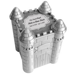 Pewter Castle Baby Urn - In The Light Urns