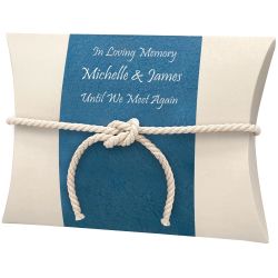 Fisherman Peaceful Pillow® Companion Water Burial Urn - Biodegradable Burial At Sea For Two Urn - Wide River Urn