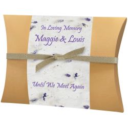 Lilac Peaceful Pillow® Companion Water Burial Urn - Biodegradable Burial At Sea For Two Urn - Wide River Urn