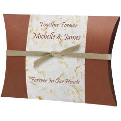 Marigold Peaceful Pillow® Companion Water Burial Urn - Biodegradable Burial At Sea For Two Urn - Wide River Urn
