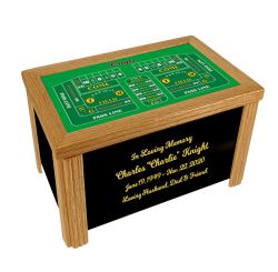 Craps Game Table Cremation Urn