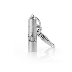 Drum Cylinder Keychain Keepsake Urn