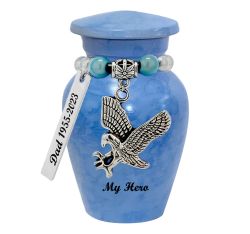 Eternity Pewter Keepsake Urn - Love Charms Option