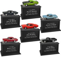 Race Track Wood Adult Cremation Urn & Muscle Car Home Décor