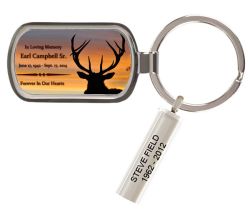 Elk Sunset Keychain Urn