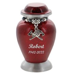 Firefighter Mini Keepsake Urn - Love Charms® Option