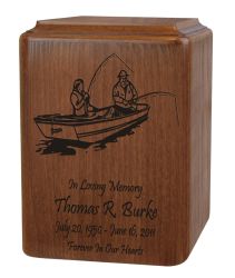 Wooden Boat Urn 