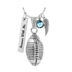 Football Game Pendant Ash Urn - Love Charm Option
