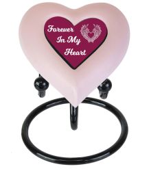 Pink Heart Urn