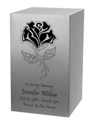 Glorious Rose Brass Memorial Urn