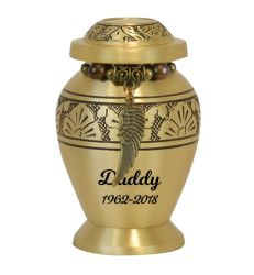 Golden Leaves Keepsake Urn