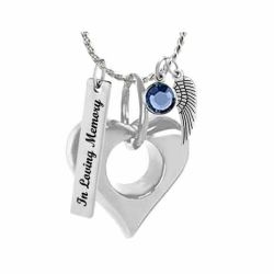 Heart & Soul Cremation Keepsake Urn - Love Charms Option