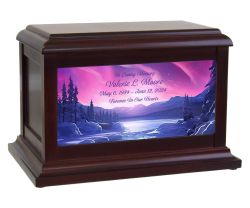 Heavenly Northern Lights Adult or Medium Cremation Urn - Keep The Memory® Urn