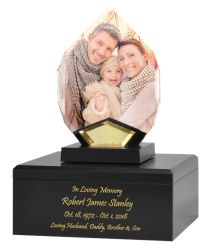 Crystal Teardrop Hero Cremation Urn