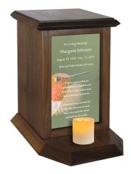 Hummingbird Poem Urn