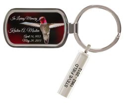Custom Made Hummingbird's Flight Keychain Keepsake