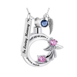 I Used to Be Your Angel Rose Ash Jewelry Urn - Love Charms Option