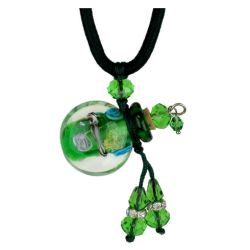 Irish Memorial Glass Pendant Urn