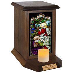 Saint Peter Adult Cremation Urn - Candle Included