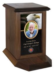 Eagle Veteran Photo Journey Urn