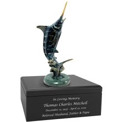 Jumping Marlin Ocean World Adult Cremation Urn