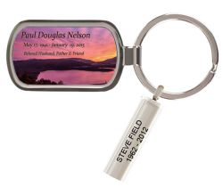 Lake Sunset Keychain Urn