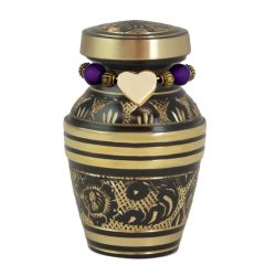Living Garden Keepsake Urn - Ring of Charms Option